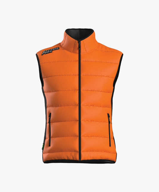 Parka pluma sin manga HIMNOS Naranja