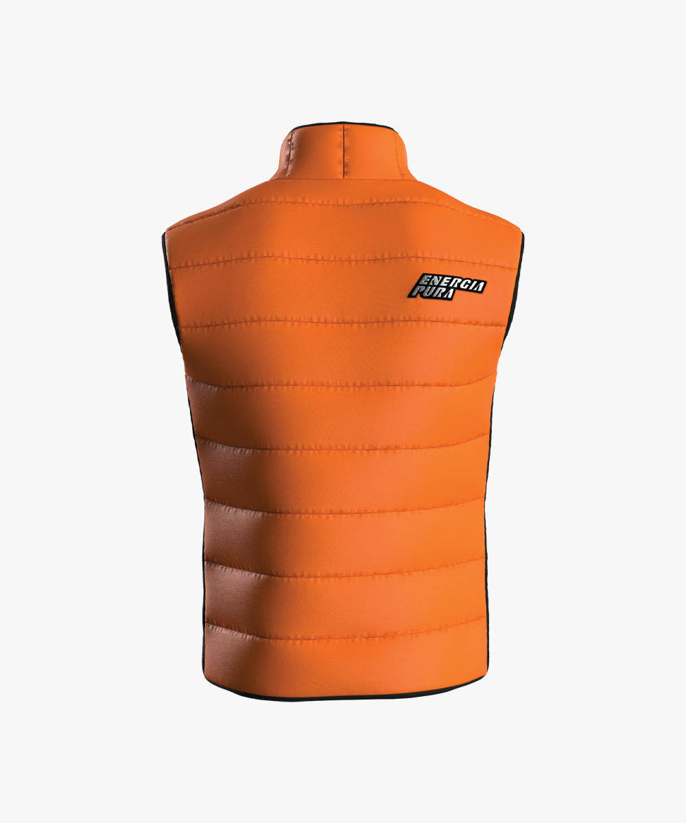 Parka pluma sin manga HIMNOS Naranja