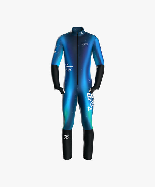 Traje de descenso Aurora Azul